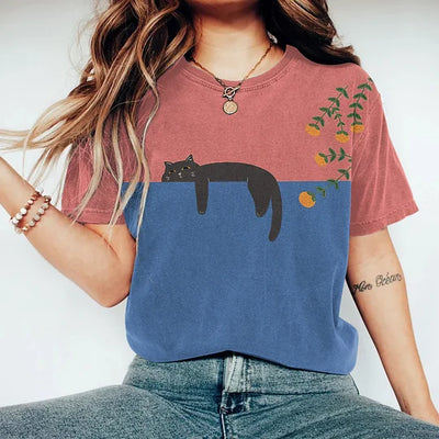 Vespera  | Stijlvol tweekleurig T-shirt