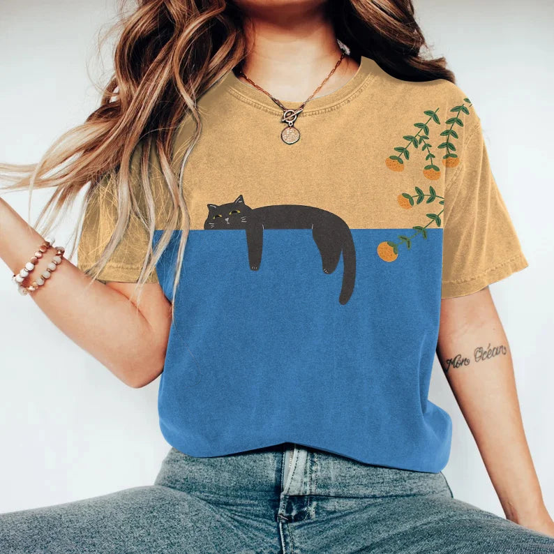 Vespera  | Stijlvol tweekleurig T-shirt