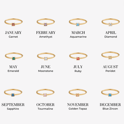 Ringen met Geboortesteen | Goud