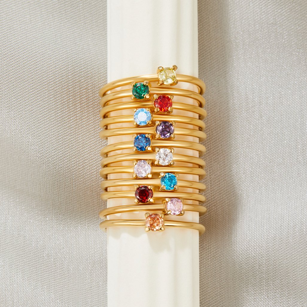 Ringen met Geboortesteen | Goud