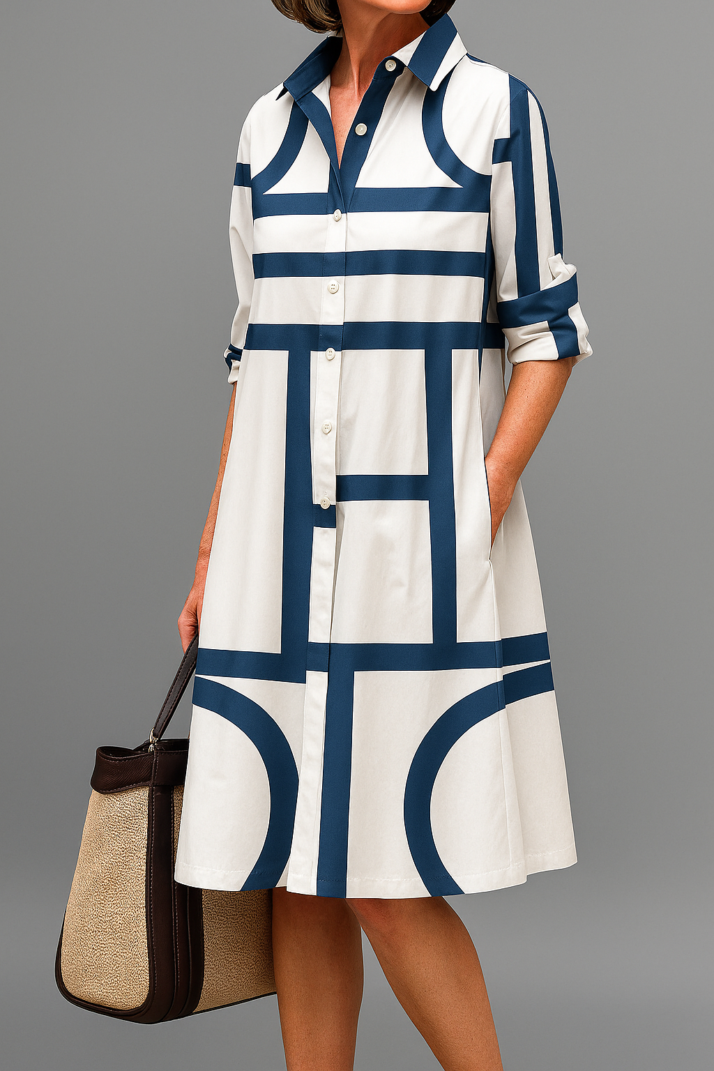 Julia | Elegante midi-jurk voor een moeiteloze stijl