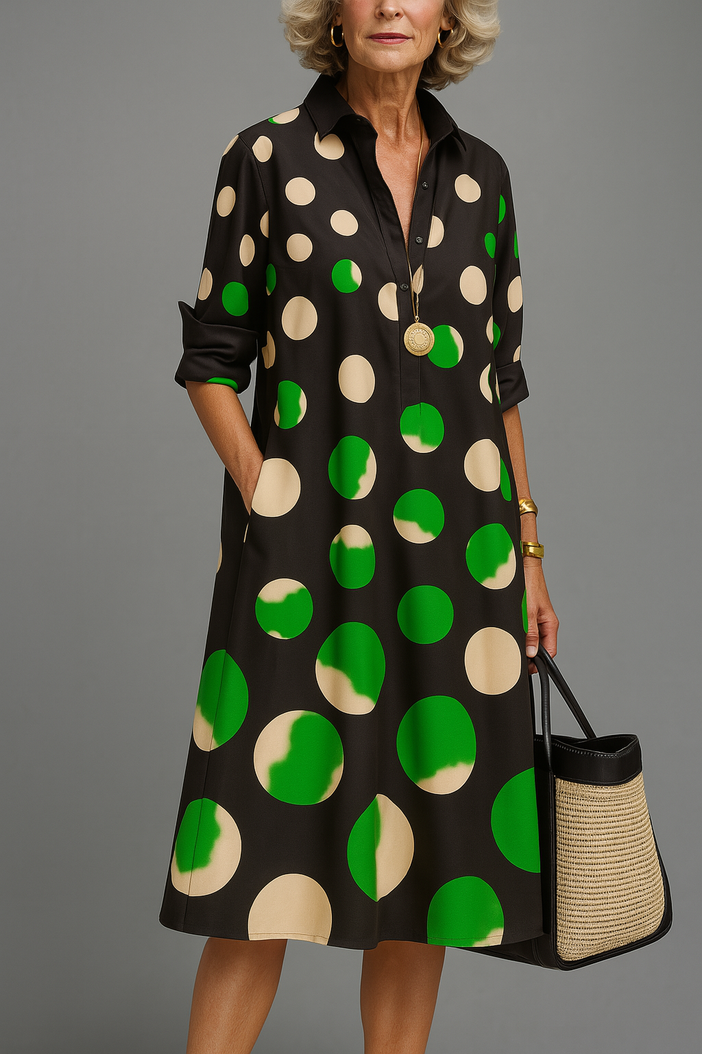 Daniela | Luxe midi-jurk voor moeiteloze elegantie
