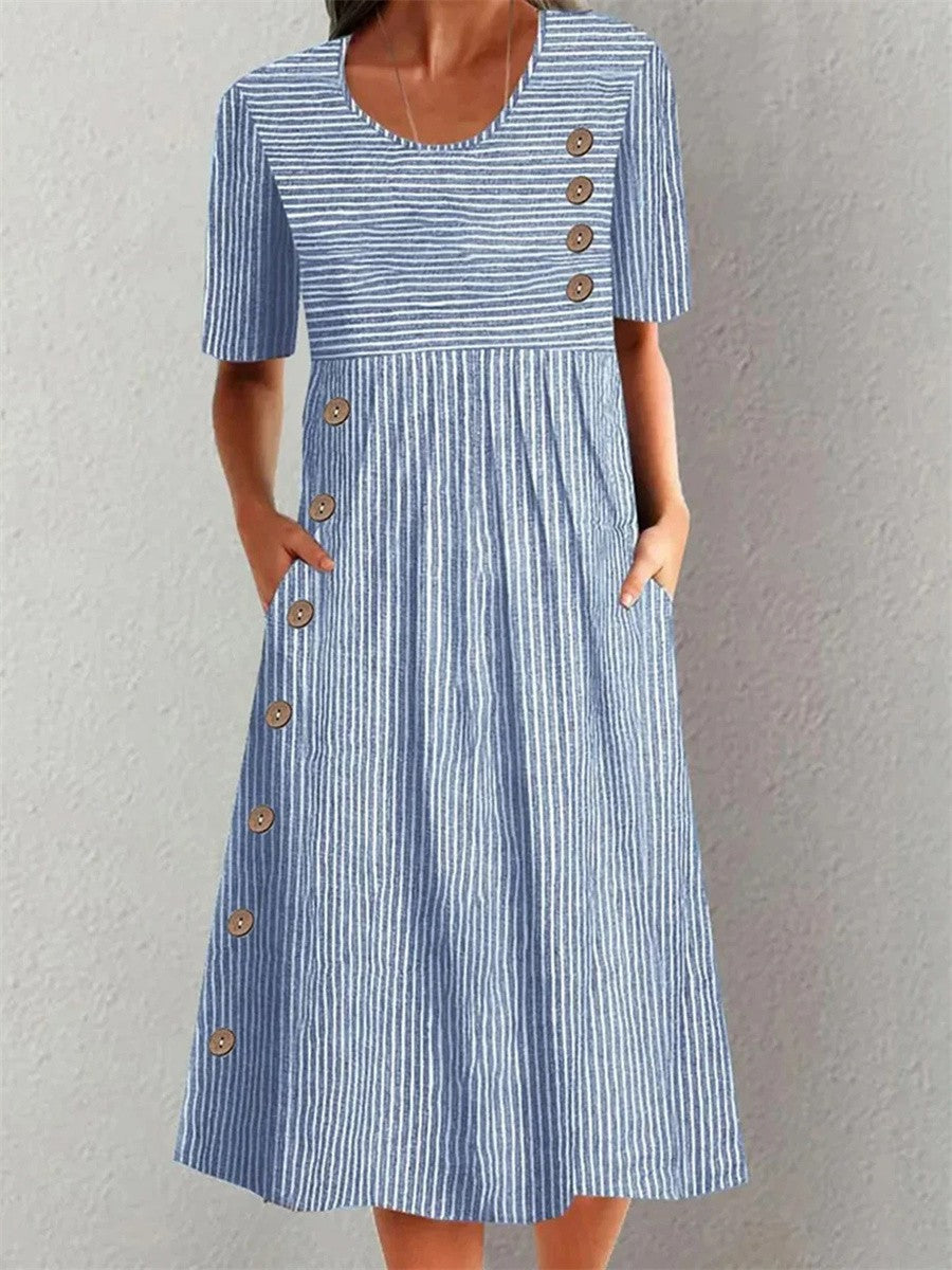 Lotta | Gestreepte zomerjurk