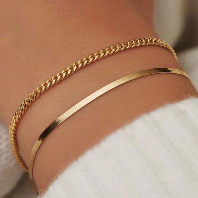 Soleil Slangen Armband | Goud