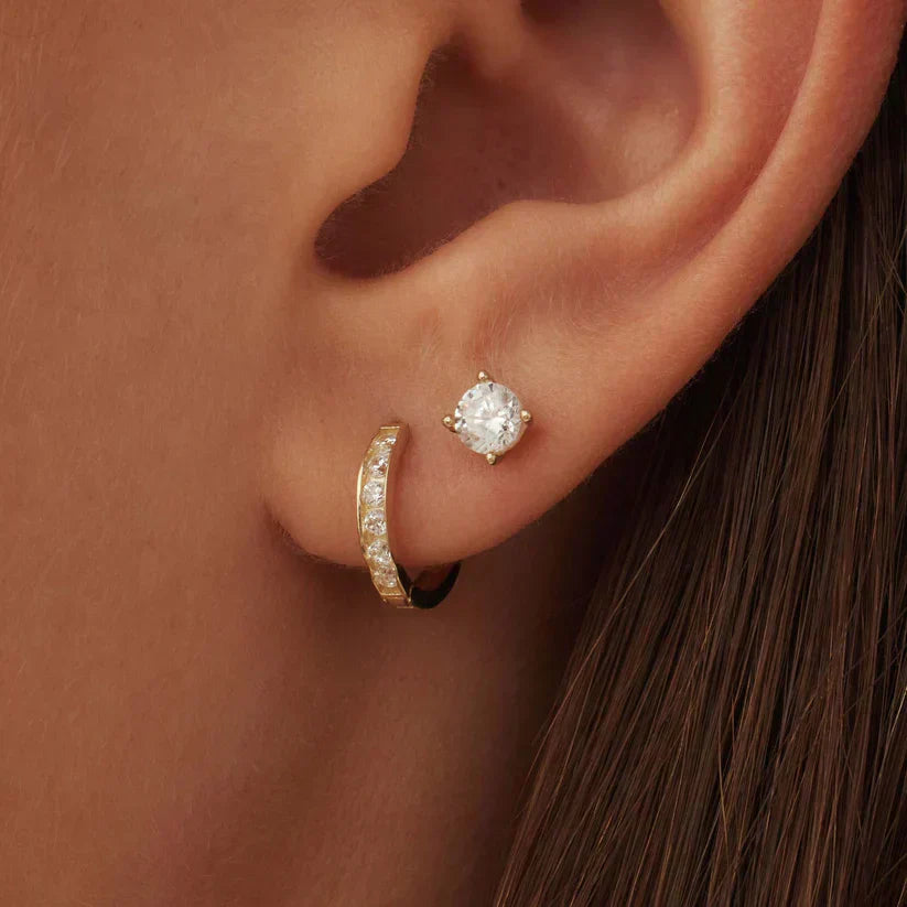 Dara Brillane Oorbellen Set | Goud
