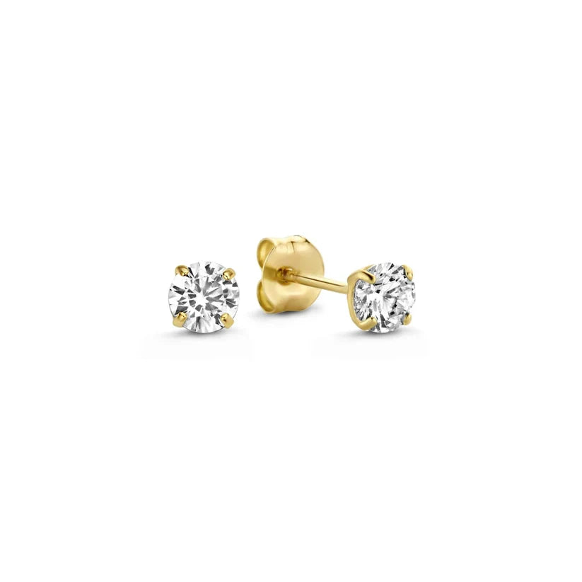 Maanstraal Steen Oorbellen Set | Goud