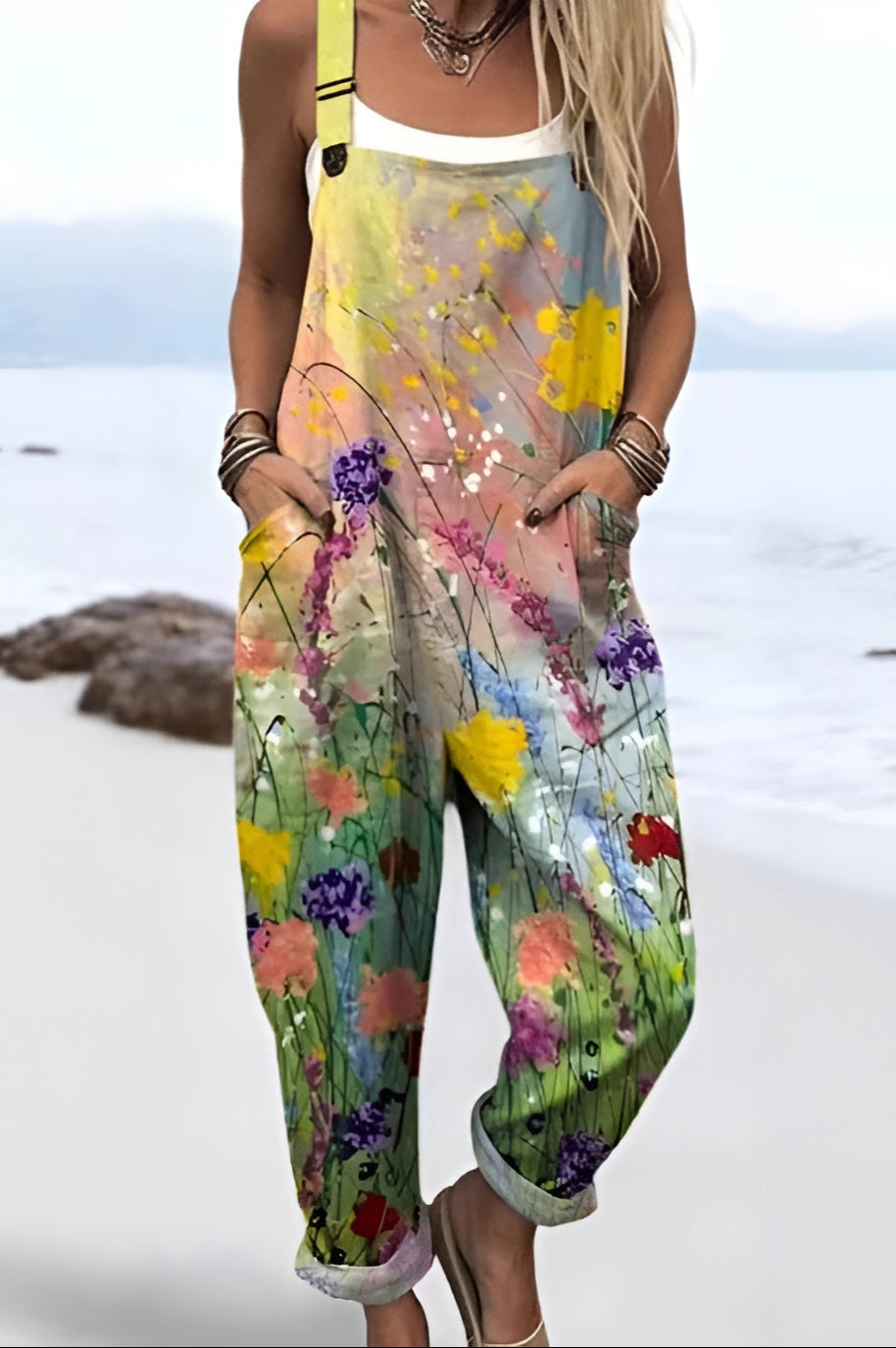 Freja | Wildflower weide jumpsuit