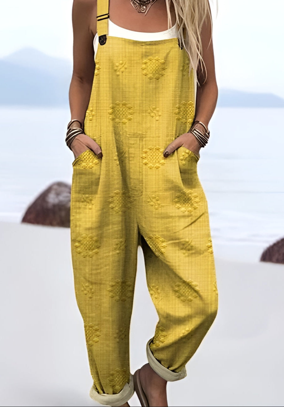 Maj | Zon geweven jumpsuit